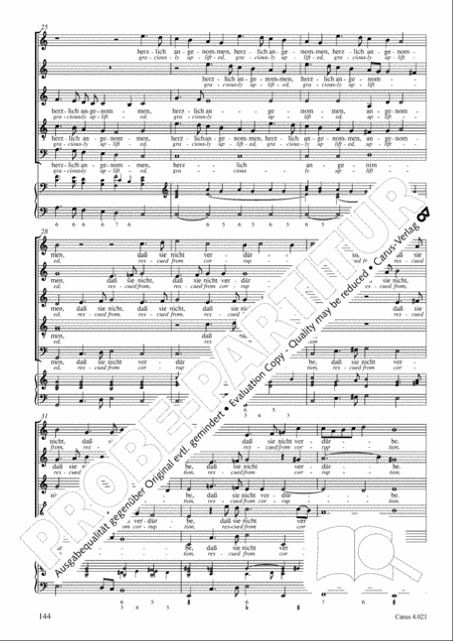 Schein: Israelsbrunnlein. Fontana d'Israel. Complete edition Choir scores gallery preview page 151