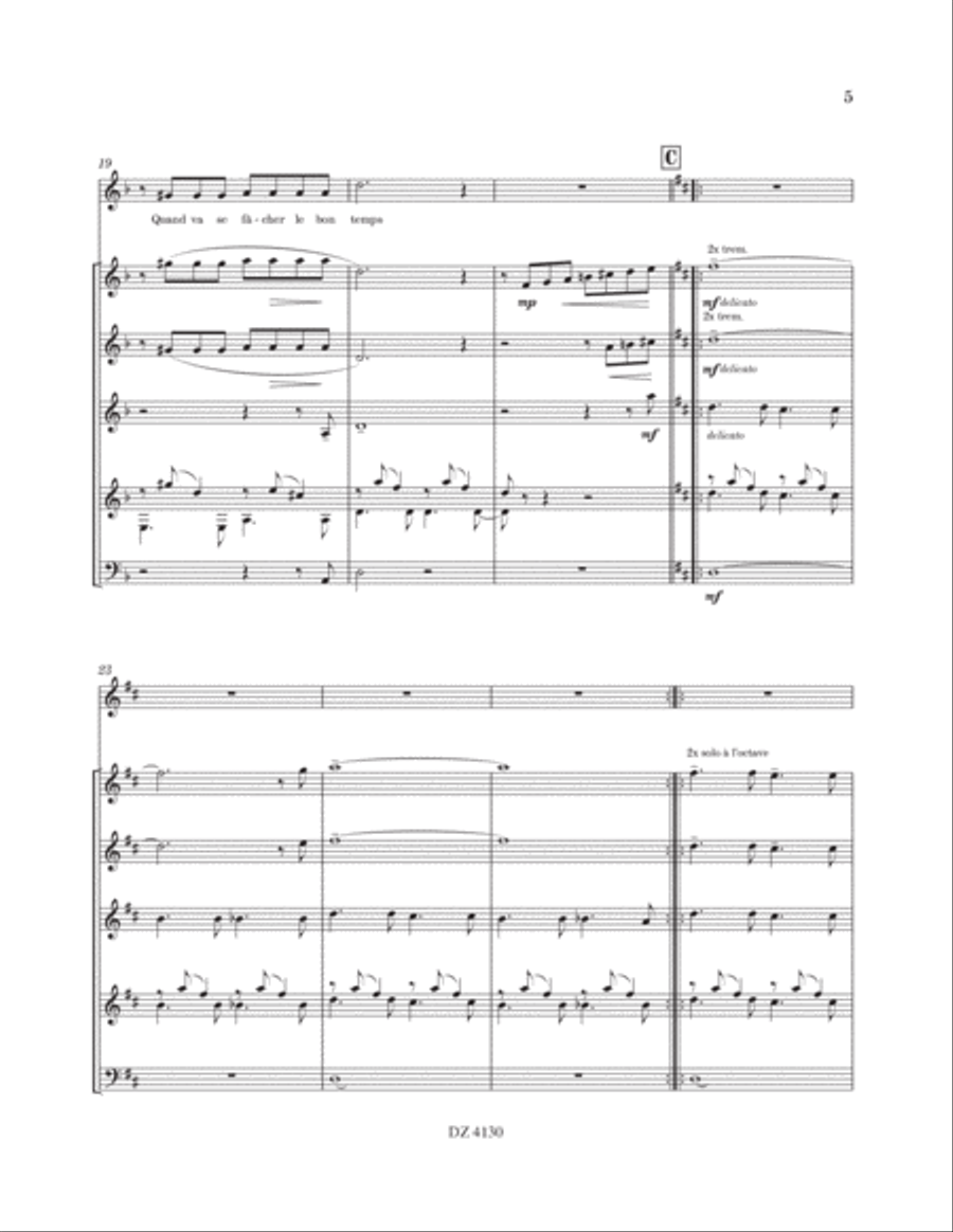 4 Mélodies simples 4 Mélodies simples Orchestra scores gallery preview page 6
