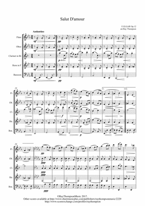 Elgar: Salut D'Amour - wind quintet