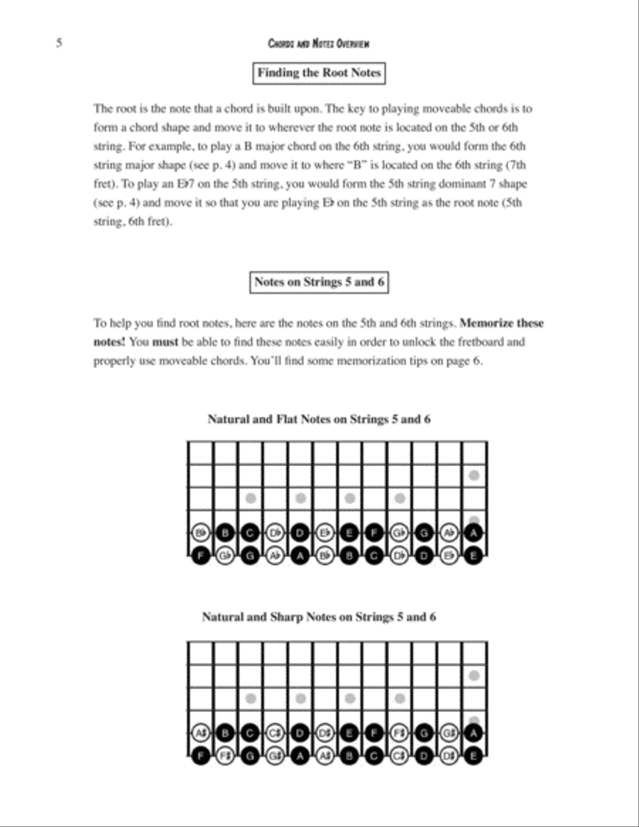 First Moveable Guitar Chords Easy Guitar scores gallery preview page 5