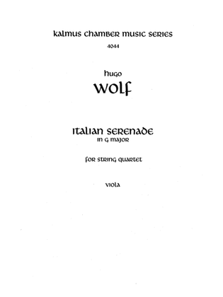 Book cover for Italian Serenade: Viola