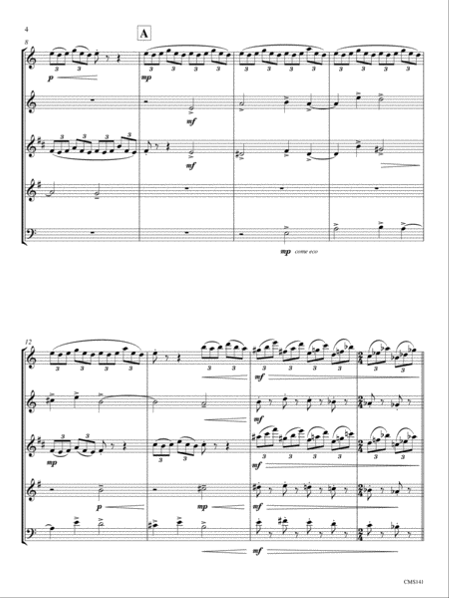 Due Miniature Woodwind Quintet scores gallery preview page 9