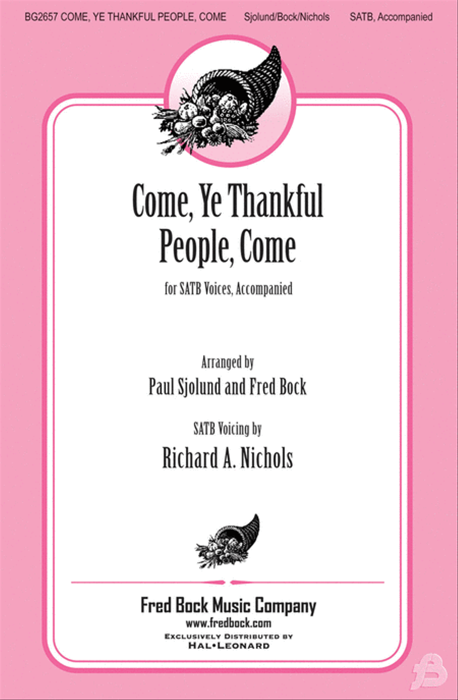 Come, Ye Thankful People, Come 4-Part scores gallery preview page 1