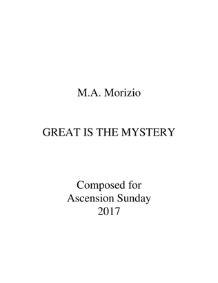 GREAT IS THE MYSTERY (SATB w/Rehearsal Piano)