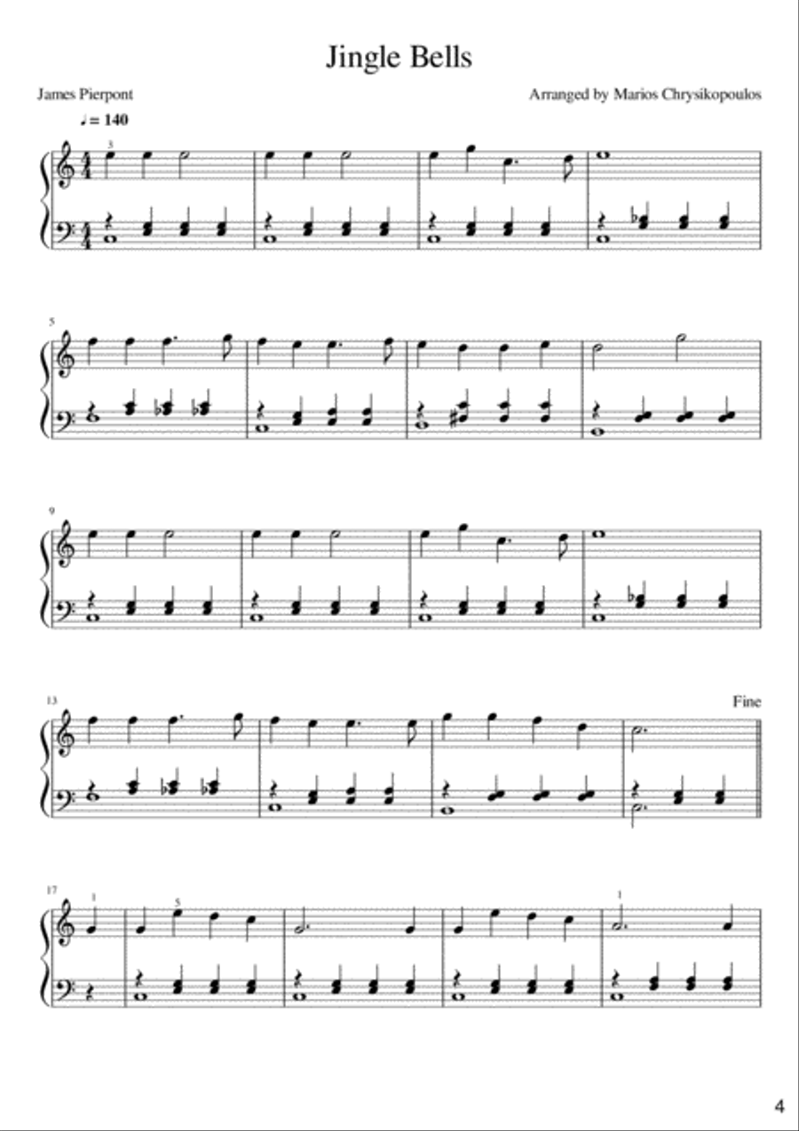 Easy Piano Christmas Songs Easy Piano scores gallery preview page 5