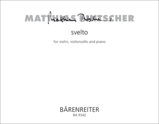 svelto for violin, violoncello and piano