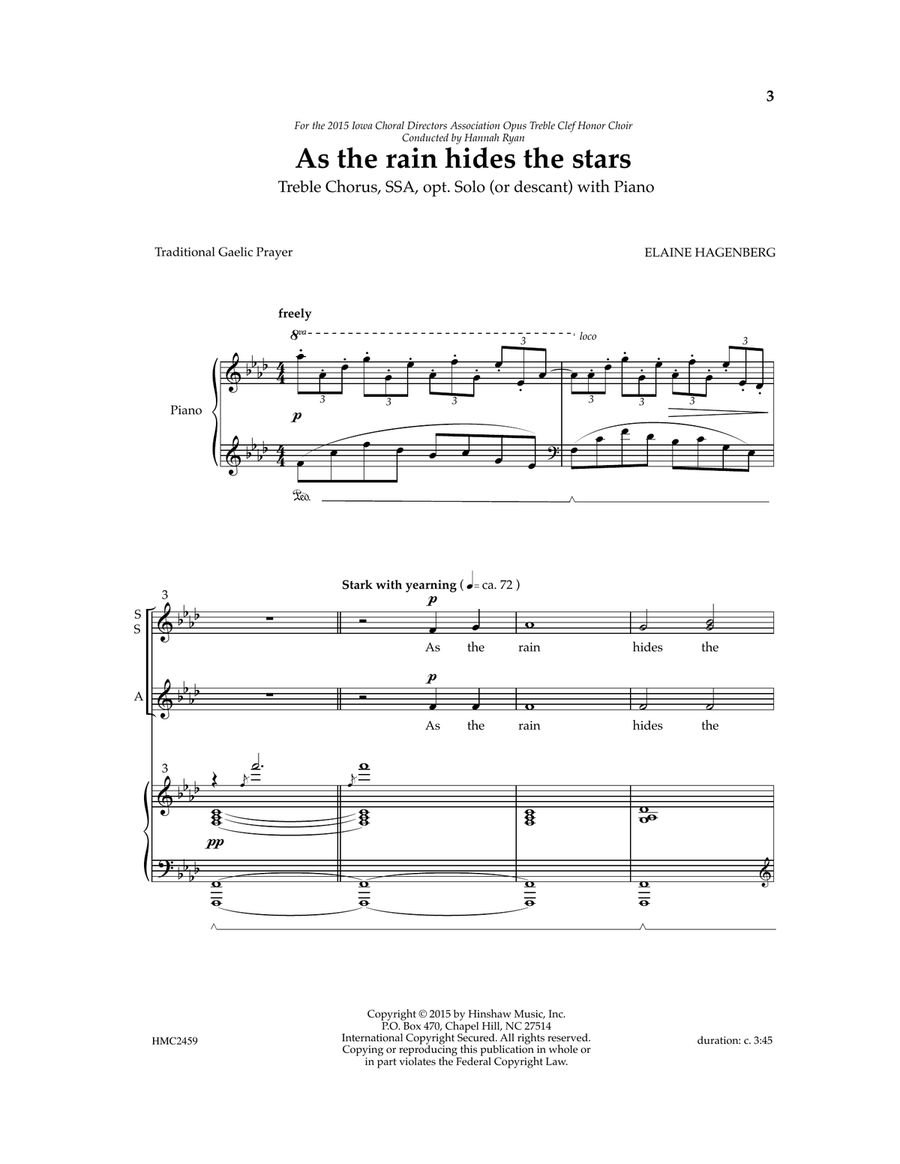 As The Rain Hides The Stars SSA scores gallery preview page 1