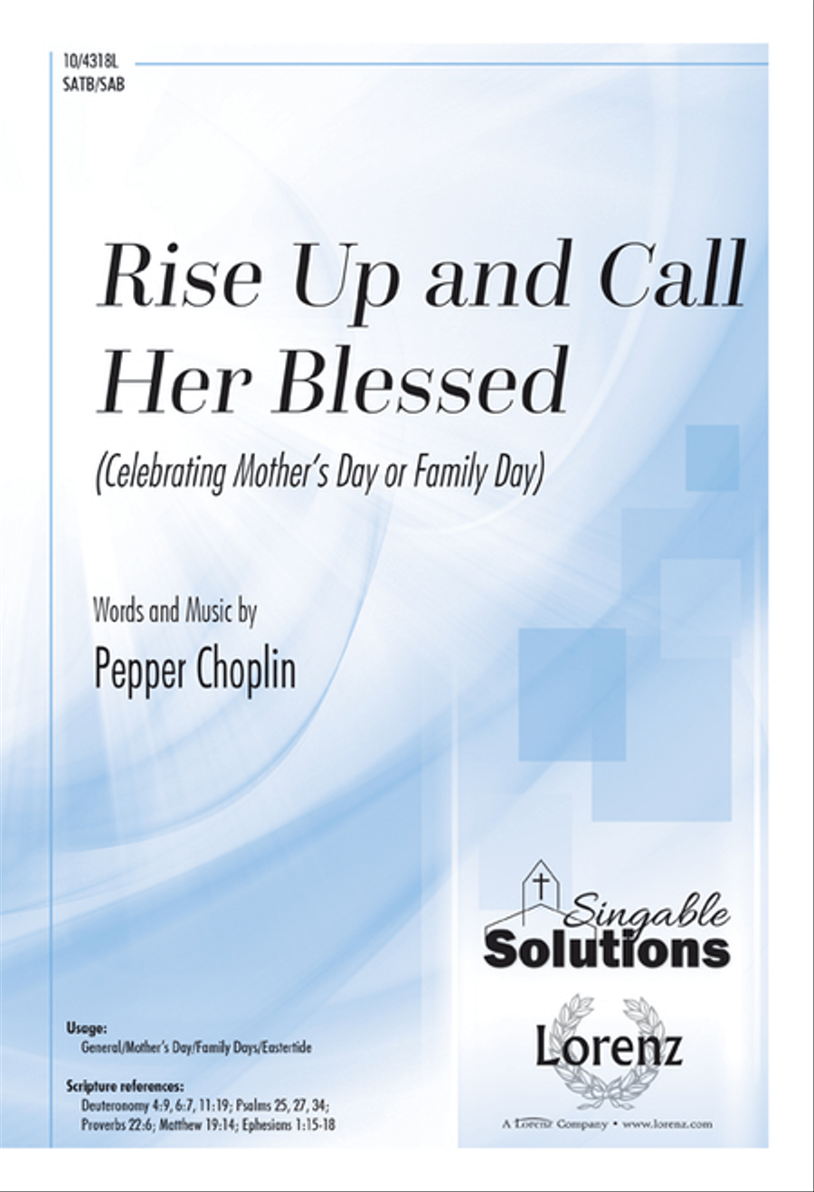 Rise Up and Call Her Blessed 4-Part scores gallery preview page 1