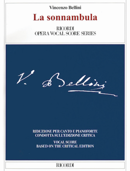 La sonnambula by Vincenzo Bellini Voice - Sheet Music
