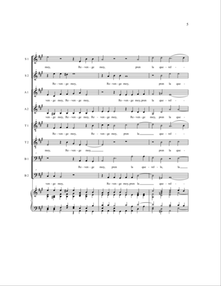 Pseaume 43 SSAATTBB scores gallery preview page 8