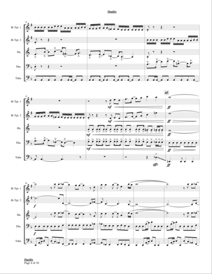 Duality Chamber Music scores gallery preview page 4