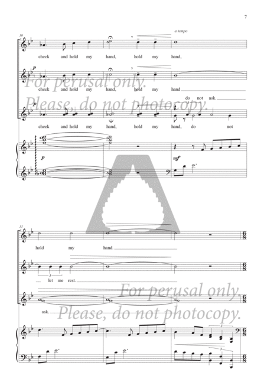 Do Not Ask Me to Remember SSA - Sheet Music page 6