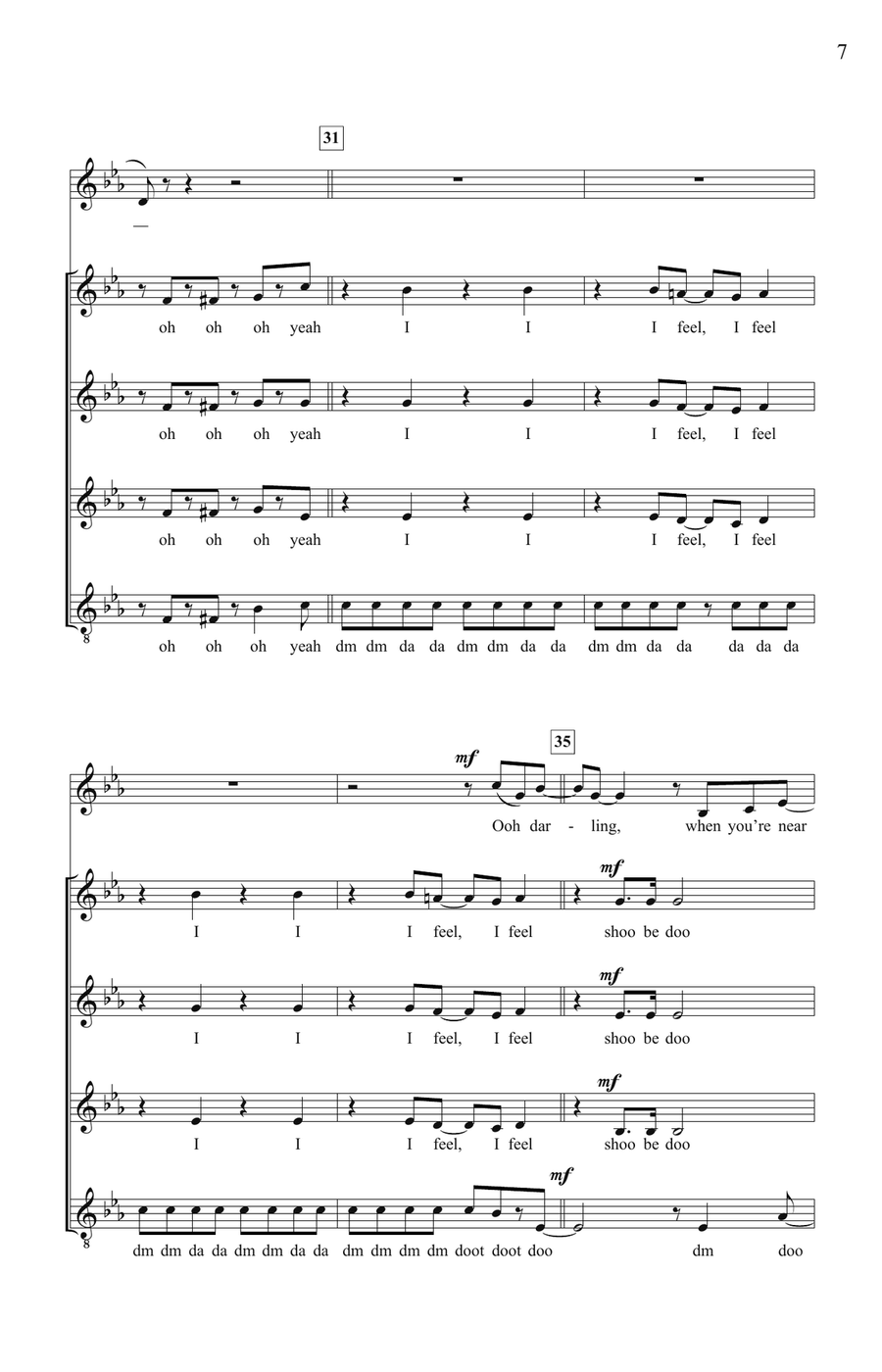 I Feel The Earth Move SSAA scores gallery preview page 6