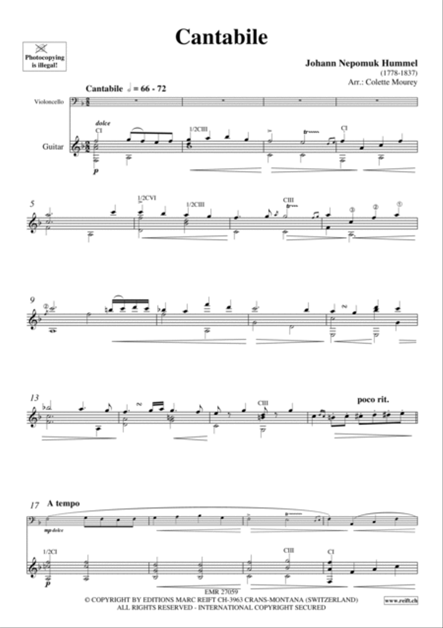 Cantabile Cantabile Cello scores gallery preview page 3