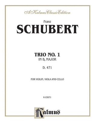 Book cover for Trio No. 1 in B-flat Major