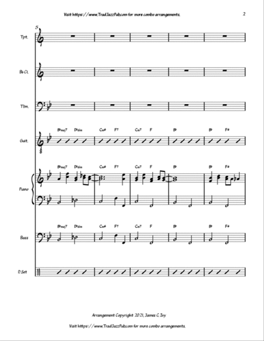 Oh, Playmate Oh, Playmate Jazz Ensemble scores gallery preview page 3