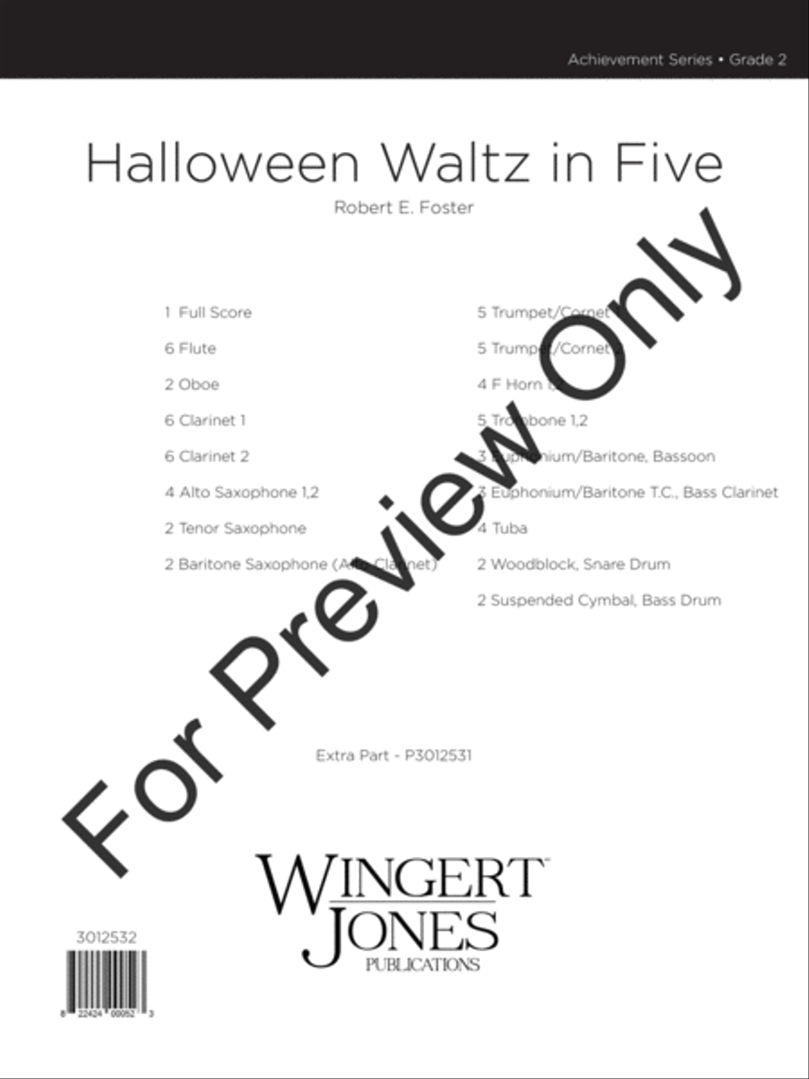 Halloween Waltz In Five (Score) Concert Band scores gallery preview page 2