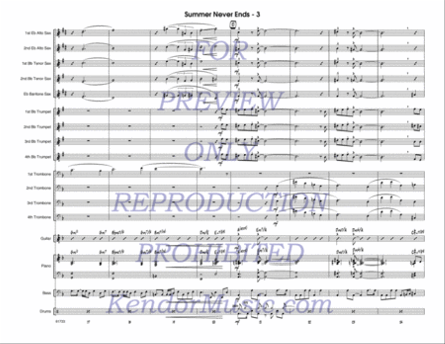 Summer Never Ends Jazz Ensemble scores gallery preview page 4