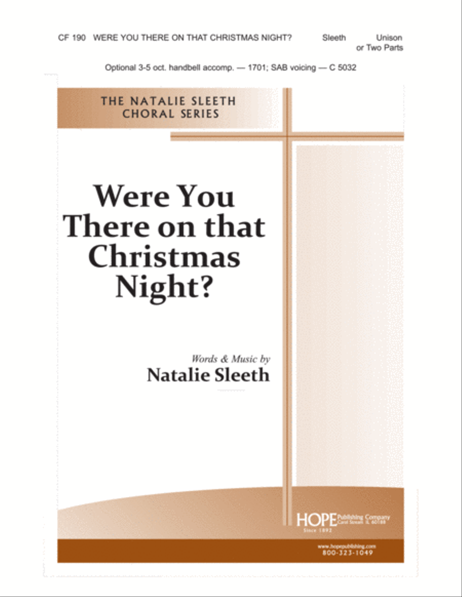 Were You There on That Christmas Night? Choir scores gallery preview page 1