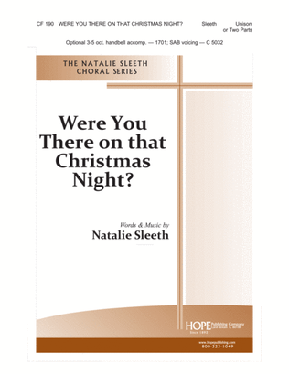 Book cover for Were You There on That Christmas Night?