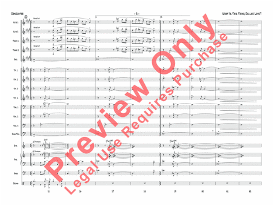 What Is This Thing Called Love? (from Wake Up and Dream) Jazz Ensemble scores gallery preview page 9