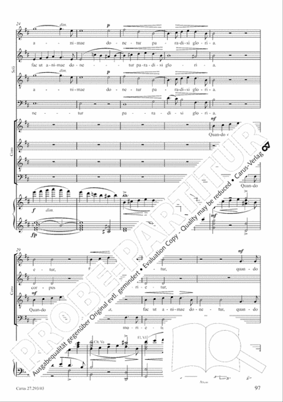 Stabat mater 4-Part scores gallery preview page 104