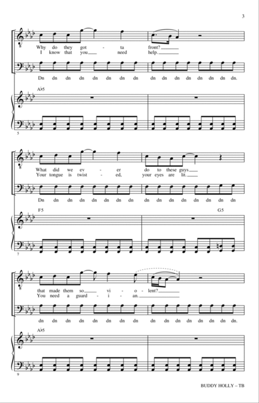Buddy Holly (arr. Roger Emerson) TB scores gallery preview page 2