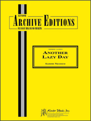 Book cover for Another Lazy Day (Full Score)