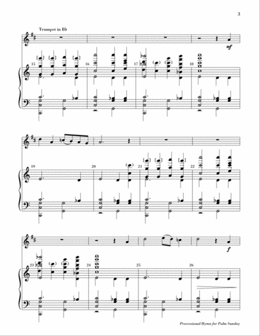 Processional Hymn for Palm Sunday 5-Octaves scores gallery preview page 3