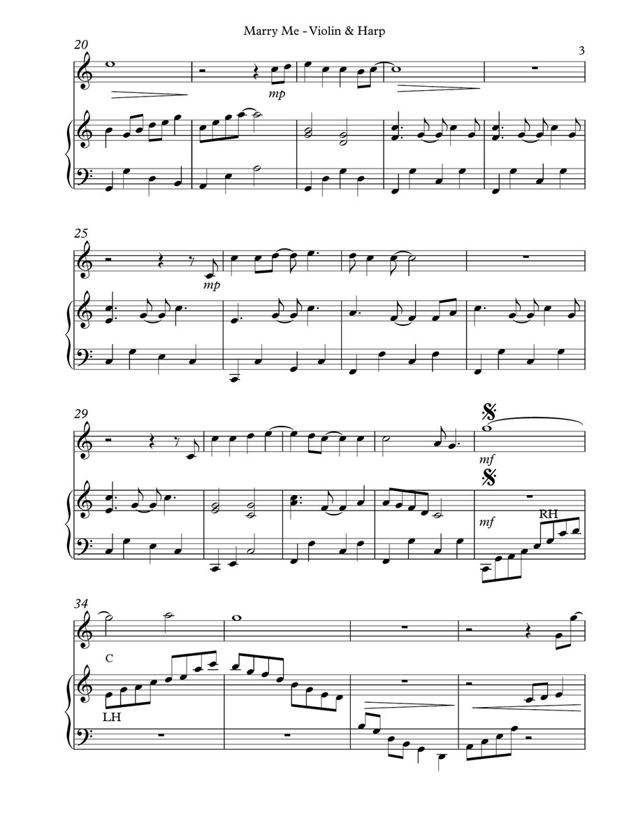 Marry Me String Duet scores gallery preview page 3