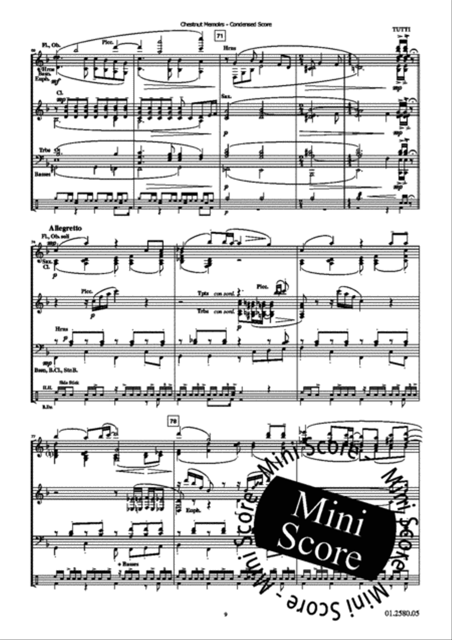 Chestnut Memoires Chestnut Memoires Concert Band scores gallery preview page 26