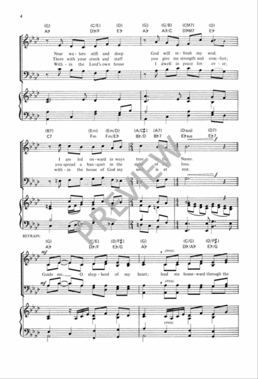 Shepherd of My Heart 4-Part scores gallery preview page 5