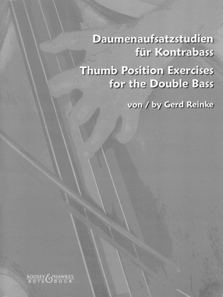 Book cover for Thumb Position Exercises for the Double Bass