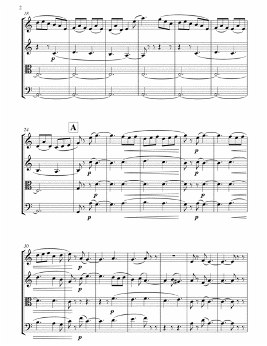 Pastorale String Quartet scores gallery preview page 3