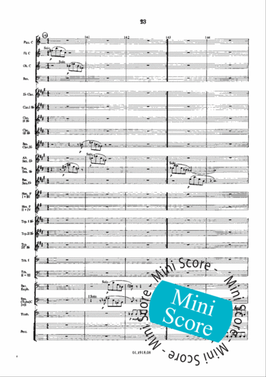 Overture for an Imaginary Play Concert Band scores gallery preview page 27