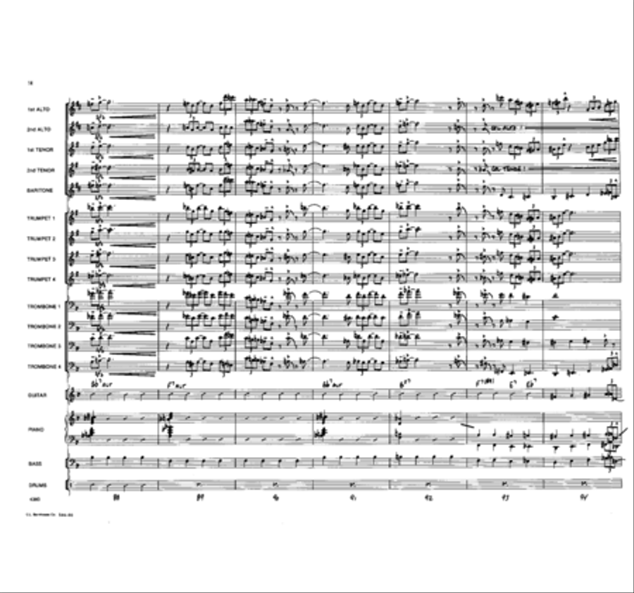 Duke It Out! Jazz Ensemble scores gallery preview page 13