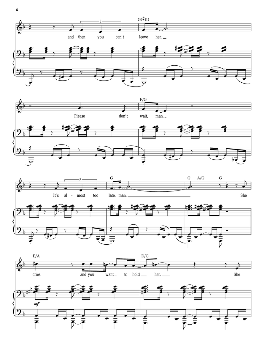 She Cries (from Songs for a New World) Piano, Vocal scores gallery preview page 4