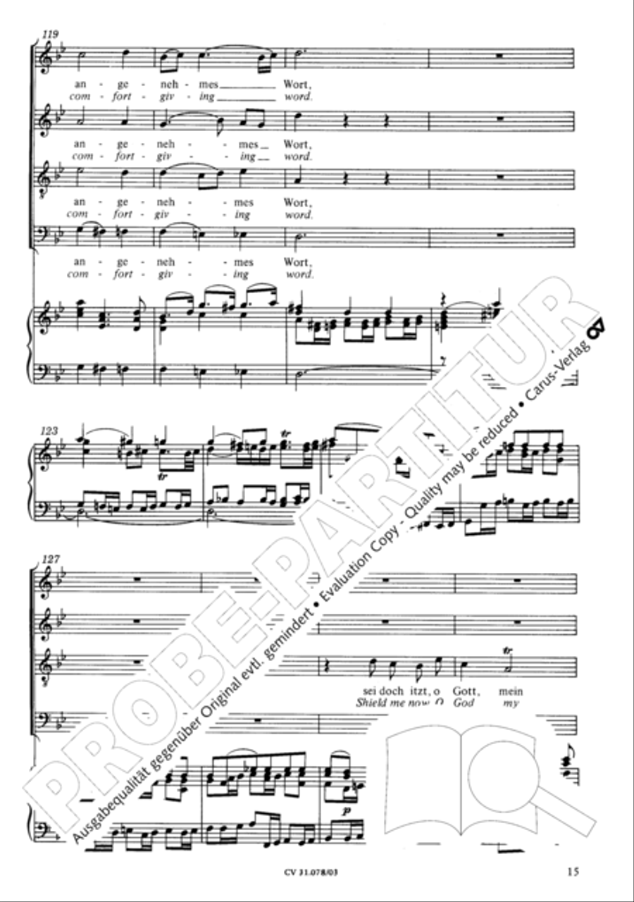 Jesus, you have freed my spirit (Jesu, der du meine Seele) 4-Part scores gallery preview page 16