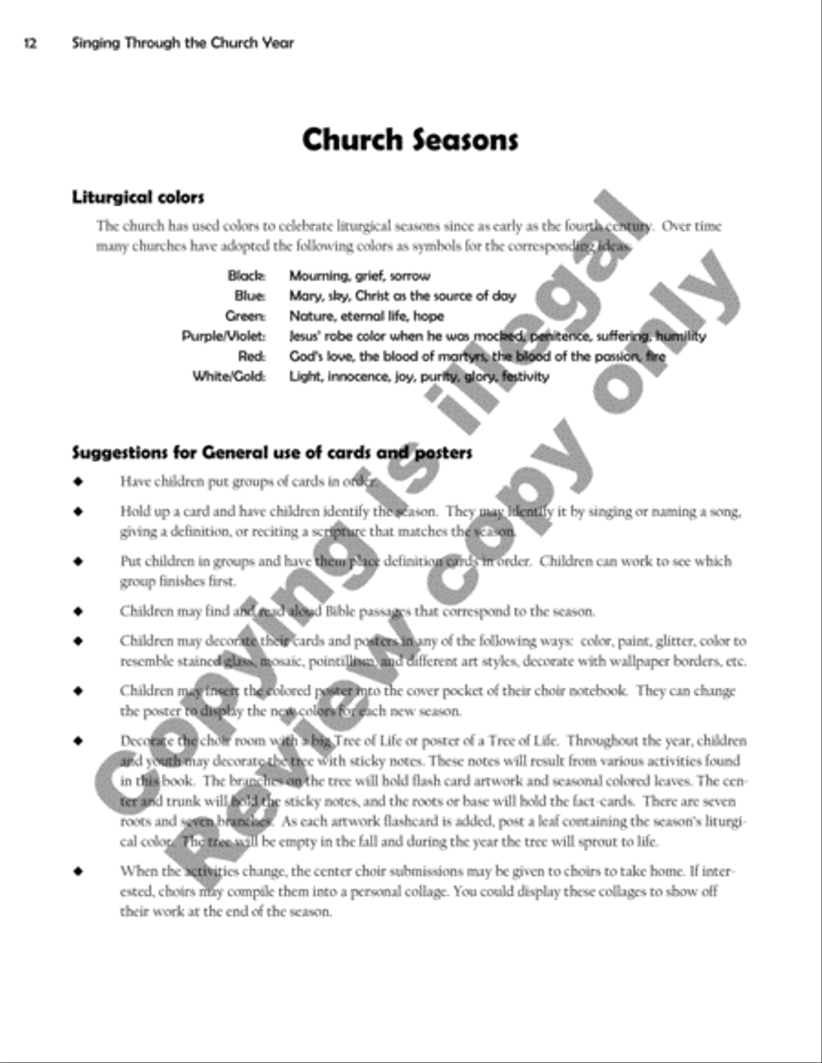 Singing Through the Church Year Children's Choir scores gallery preview page 12