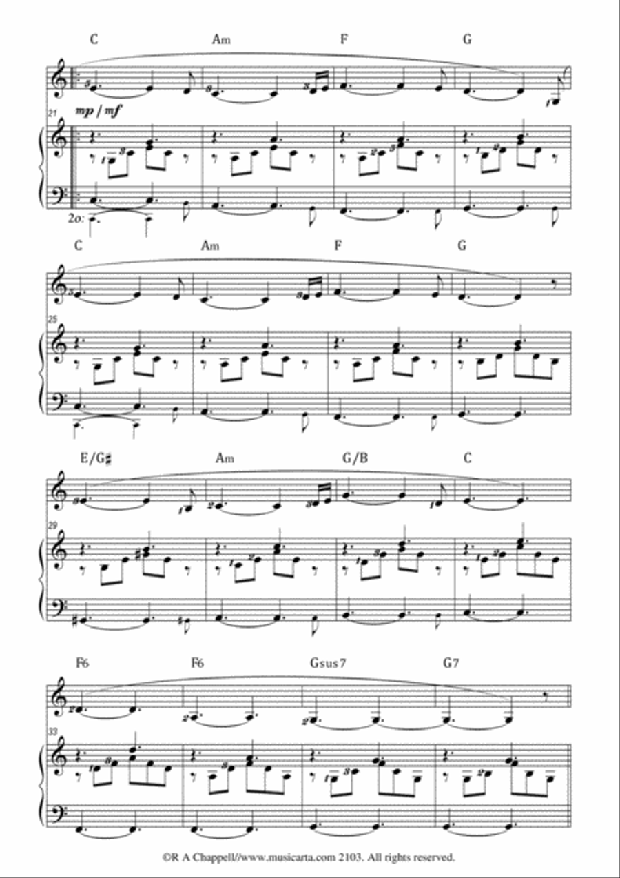 Chords for Carl (piano solo) Piano Solo scores gallery preview page 2