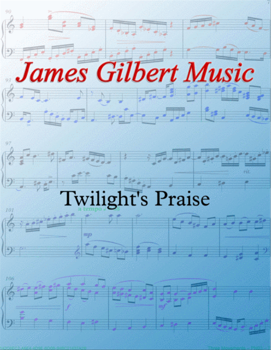 Twilight's Praise Piano Solo scores gallery preview page 1