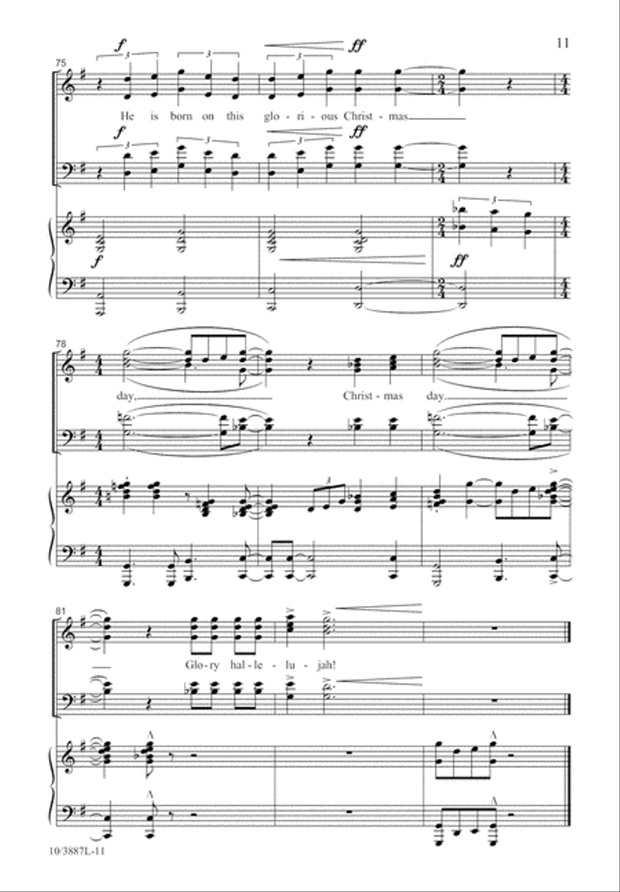 Glory, Glory! Glory, Glory! 4-Part scores gallery preview page 11