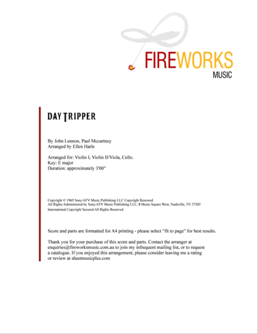 Day Tripper Day Tripper String Trio scores gallery preview page 2