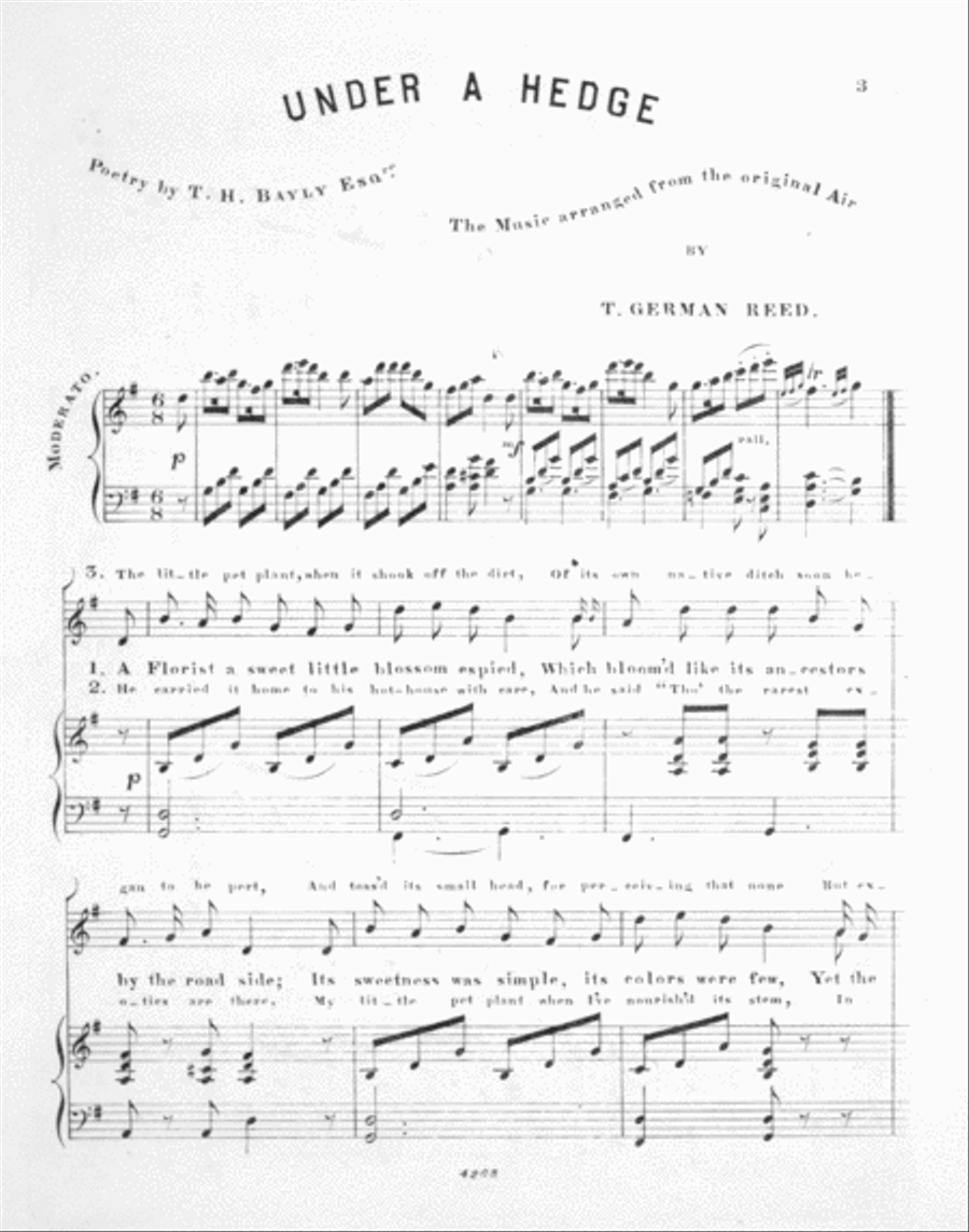 Under A Hedge. Ballad Voice scores gallery preview page 2