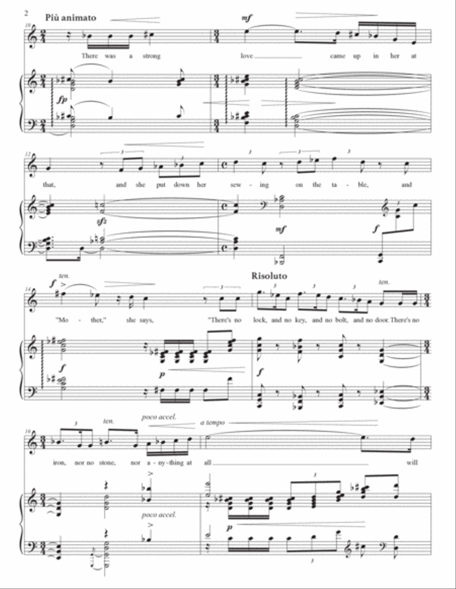 CLARKE: The Seal man (transposed up a whole step) Voice scores gallery preview page 3
