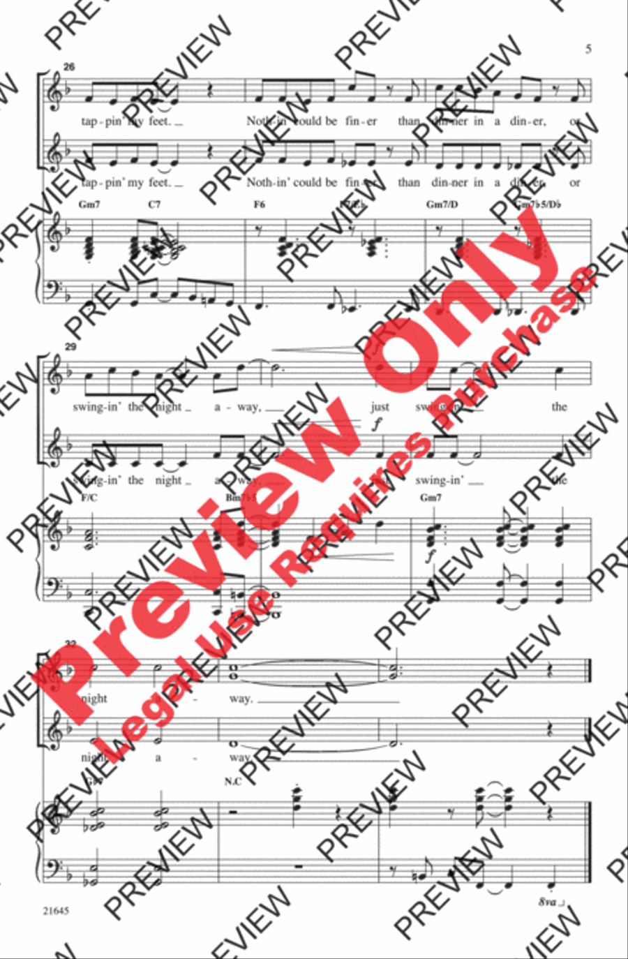 A Jazz Trio 2-Part scores gallery preview page 5