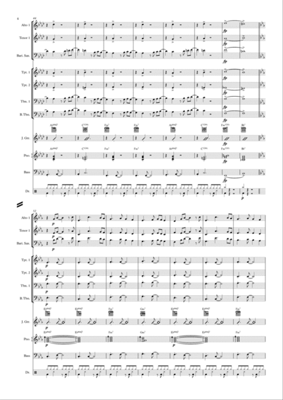 Smells Like Teen Spirit Jazz Ensemble scores gallery preview page 4