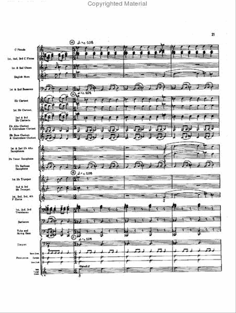 Caccia and Chorale Concert Band scores gallery preview page 20