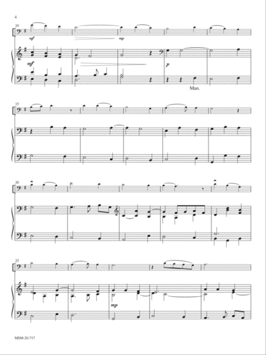 Bread of the World: Four Communion Hymns for Cello and Organ Cello scores gallery preview page 3
