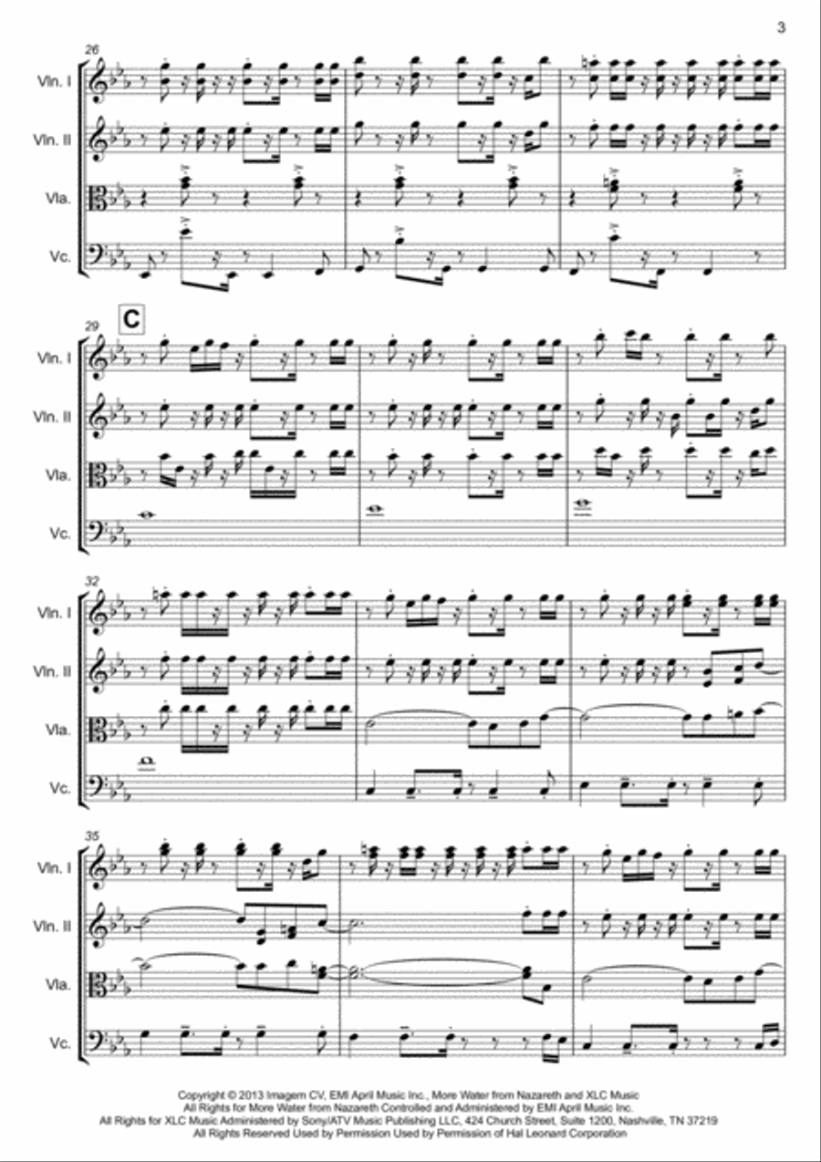Get Lucky String Quartet scores gallery preview page 3